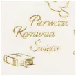 serwetki pierwsza komunia swieta ecru godan 33 cm 20 szt