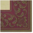 serwetki ramka roccoco bordowe maki 33 cm 20 szt