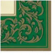 serwetki ramka roccoco zielone maki 33 cm 20 szt