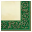 serwetki ramka roccoco zielone maki 33 cm 20 szt