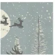serwetki renifery i sanie swietego mikolaja popielate maki 33 cm 20 szt