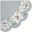 serwetki rondo biala poinsencja srebrne paw 32 cm 12 szt