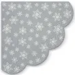 serwetki rondo gwiazdy wszedzie srebrne paw 32 cm 12 szt
