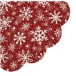 serwetki rondo sniezynki czerwone paw 32 cm 12 szt