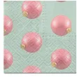 serwetki rozowe bombki na mietowym tle paw 33 cm 20 szt