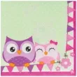 serwetki sowy amscan 33 cm 20 szt