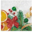 serwetki swiateczna ramka z bombkami i pomarancza maki 33 cm 20 szt