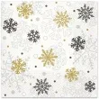 serwetki swiateczne platki zlote paw 33 cm 20 szt