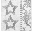serwetki swiateczne srebrne gwiazdki i choinki maki 33 cm 20 szt