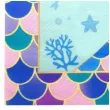 serwetki syrenka lets mermaid fioletowe jix 33 cm 12 szt