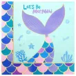 serwetki syrenka lets mermaid fioletowe jix 33 cm 12 szt