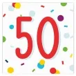 serwetki urodziny konfetti 50 amscan 33 cm 20 szt
