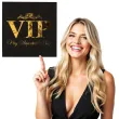 serwetki vip very important party czarno zlote santex 33 cm 10 szt