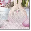 serwetki wielkanoc drewniaky krolik maki 33 cm 20 szt