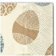 serwetki wielkanoc jajka ecru maki 33 cm 20 szt