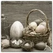 serwetki wielkanoc jajka rustykalne maki 33 cm 20 szt