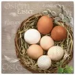 serwetki wielkanoc jajka w koszu maki 33 cm 20 szt
