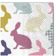 serwetki wielkanoc kolorowe kroliki maki 33 cm 20 szt