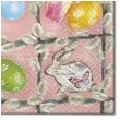 serwetki wielkanoc kompozycja w ramce maki 33 cm 20 szt