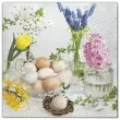 serwetki wielkanoc naturalne jajka maki 33 cm 20 szt