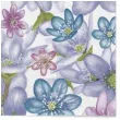 serwetki wielkanoc pastelowe kwiaty maki 33 cm 20 szt