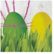 serwetki wielkanoc pisanka z uszami zajaczka maki 33 cm 20 szt
