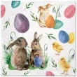 serwetki wielkanoc pisanki i kroliczki paw 33 cm 20 szt