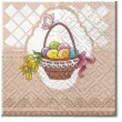 serwetki wielkanoc pisanki w koszykach maki 33 cm 20 szt