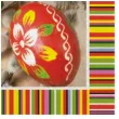serwetki wielkanoc pisanki w lowickie wzory maki 33 cm 20 szt
