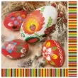 serwetki wielkanoc pisanki w lowickie wzory maki 33 cm 20 szt
