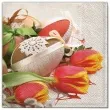 serwetki wielkanoc pisanki z tulipanami maki 33 cm 20 szt