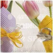 serwetki wielkanoc tulipany w papierze maki 33 cm 20 szt