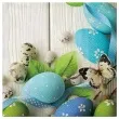 serwetki wielkanocne jajka blekitne paw 33 cm 20 szt