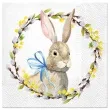 serwetki wielkanocne krolik paw 33 cm 20 szt