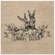 serwetki wielkanocne kroliki rustykalne paw 33 cm 20 szt
