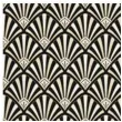 serwetki wzor art deco czarne maki 33 cm 20 szt