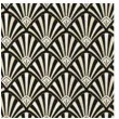 serwetki wzor art deco czarne maki 33 cm 20 szt