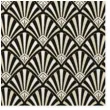 serwetki wzor art deco czarne maki 33 cm 20 szt