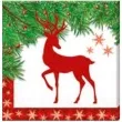 serwetki xmas scandi deer procos 33 cm 20 szt