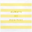 serwetki yummy always be positive zolty jasny partydeco 33 cm 20 szt