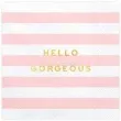 serwetki yummy hello gorgeous rozowy jasny partydeco 33 cm 20 szt