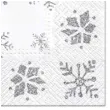 serwetki zimowy klimat sniezynki biale paw 33 cm 20 szt
