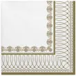 serwetki zlota ramka z luczkami maki 33 cm 20 szt