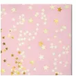 serwetki zlote gwiazdki konfetti rozowe paw 33 cm 20 szt