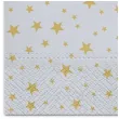 serwetki zlote gwiazdki szare paw 33 cm 20 szt