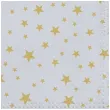 serwetki zlote gwiazdki szare paw 33 cm 20 szt