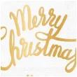 serwetki zlote merry christmas biale partypal 33cm 10 szt