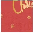 serwetki zlote merry christmas czerwone partypal 33cm 10 szt