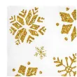 serwetki zlote sniezynki biale paw 33 cm 20 szt