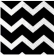 serwetki zygzaki chevron czarno biale paw 33 cm 20 szt